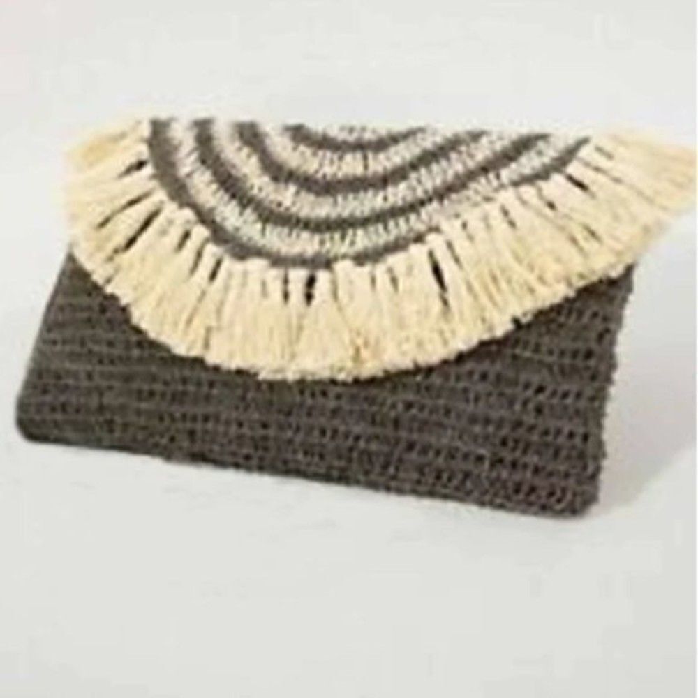 Ruggine Jute Boho Purse Clutch